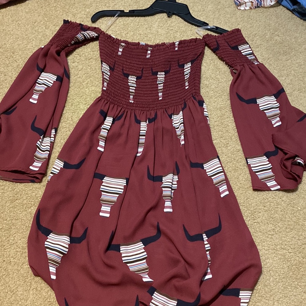 Fantastic Fawn Off the shoulder dress